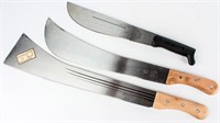 3 New Machetes Colima,VITO, Agama Sword Knife