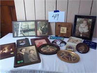 BOX LOT WALL ART & PICTURE FRAMES
