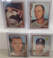 4 Topps Baseball 1962
