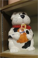 CERAMIC DOG COOKIE JAR