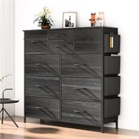 N8181  GIKPAL 10 Drawer Dresser, Black