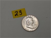 1955 Franklin Silver dollar Half  CRISP