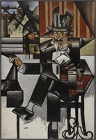 Man In Cafe Limited Edition Giclee by Juan Gris