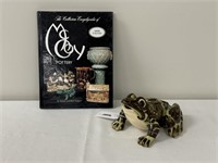 Nelson McCoy Pottery Frog & Book