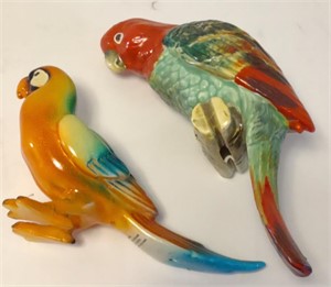 Ceramic Handpainted Parrot & Norcrest Japan