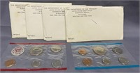 Four 1972 uncirculated mint sets