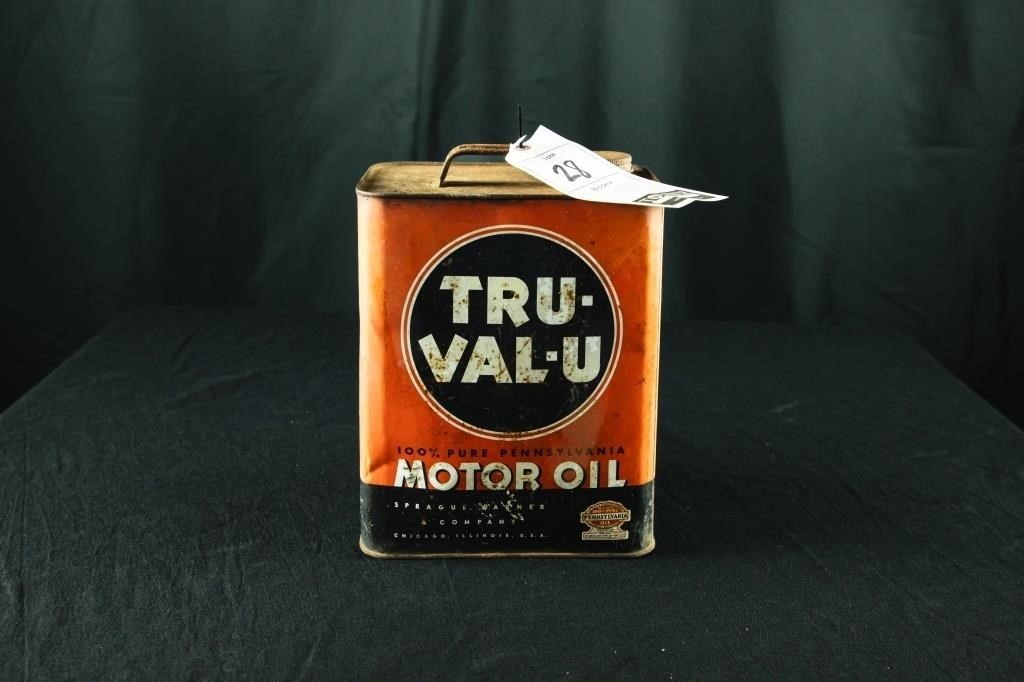 Tru Val-U Motor Oil Can