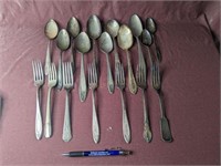 Mostly Silver Plate Silverware