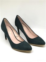 Zara Basic Green Suede High Heels size 37