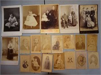 20 Antique Cabinet Cards Photos 1880's-1910