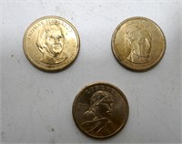 US Gold Coloured $1.00 Coins