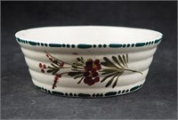 4" Italy Hand Painted Flower Ceramic Bowl