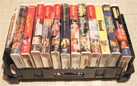 Tray Lot of Assorted VHS Tapes