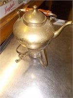 Metal Teapot, Basket Candle Holder,