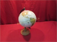 World Globe Approx. 8" diameter x 13" tall