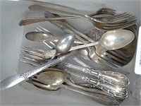 Mixed Lot of Plated Flatware