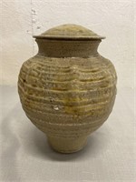 8.5" Tall Ceramic Vase W/ Lid