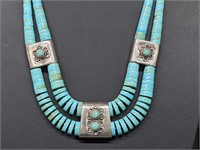 .925 Sterling Silver Turquoise Necklace