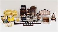 Victorian furniture, dolls. Accessories