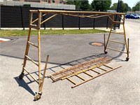 vintage scaffold w/ misc accessories