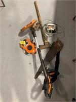 WEED EATER, HAND TOOLS, TAPE MEASURER REEL,