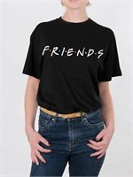 Small Adult Friends Logo Graphic Tee Shirt