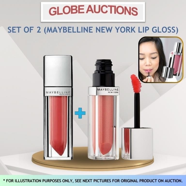 SET OF 2 (MAYBELLINE NEW YORK LIP GLOSS)