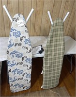 Ironing Boards (2) and Iron