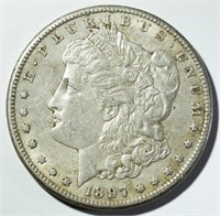 1897-S MORGAN DOLLAR AU