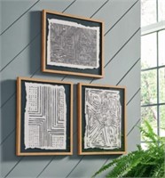 ASHLEY A8000351 WONDERSTROW 3-PIECE WALL ART SET