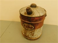 Antique ESSO oil can 18 in tall