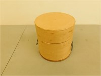 Wooden Cheese box 10in dia  11 in tall