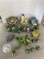 Decorative frog figures