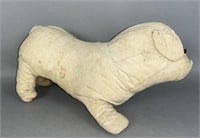 Rag stuffed make-do toy dog ca. 1880-1900;