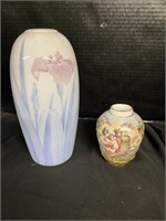 Vintage Japanese Fukagawa & Capodimonte Vase.