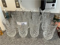 12 Crystal glasses
