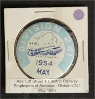 1954 Trolly Car Button