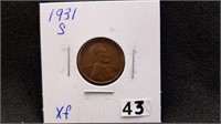 1931S Lincoln Penny Key Date
