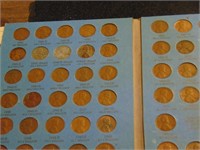Lincoln Head Penny Book, approx 50+ war pennies
