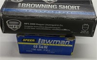 100 QTY BROWING SPEER 9MM 40 S&W AMMO