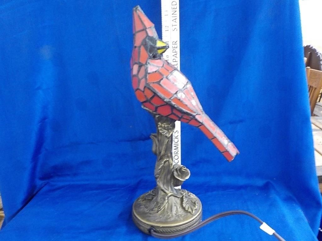12" Cardinal lamp