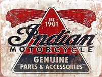 Indian Motorcycle Retro Tin Sign