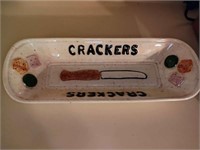 Vintage Ceramic Cracker Tray