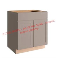 Assembled Shaker Base Kitchen Cabinet 30x24x34in
