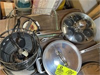 GROUP OF ASSORTED POTS AND PANS