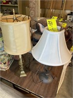 TWO SMALL TABLE LAMPS