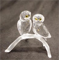 Swarovski owl couple