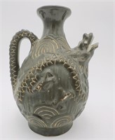Amazing porcelain chinese ewer with dragon head A