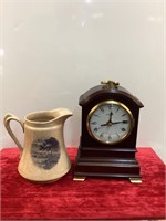Kensington Wood Clock, Semi Porcelain Pitcher