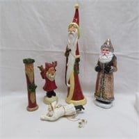Santa / Belsnickel Figurines - 1 is Candle Holder